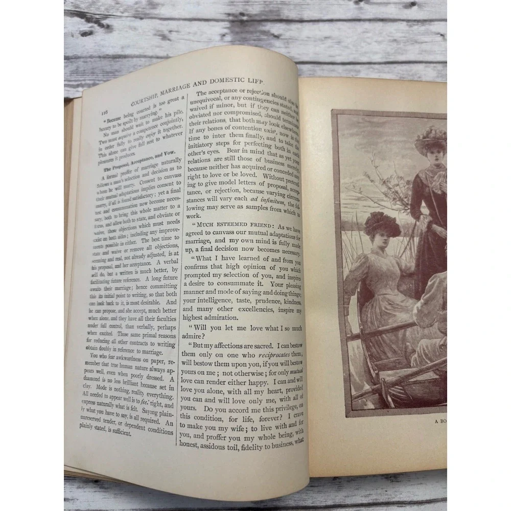 THE HOUSEHOLD ENCYCLOPAEDIA OF BUSINESS AND SOCIAL FORMS HC 1890 Domestic Life